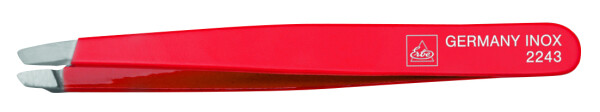 ERBE Pinzette, schräg, 9,5 cm rot