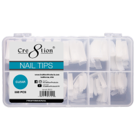 Cre8tion Nageltips Stiletto Clear Box 600 Stk.